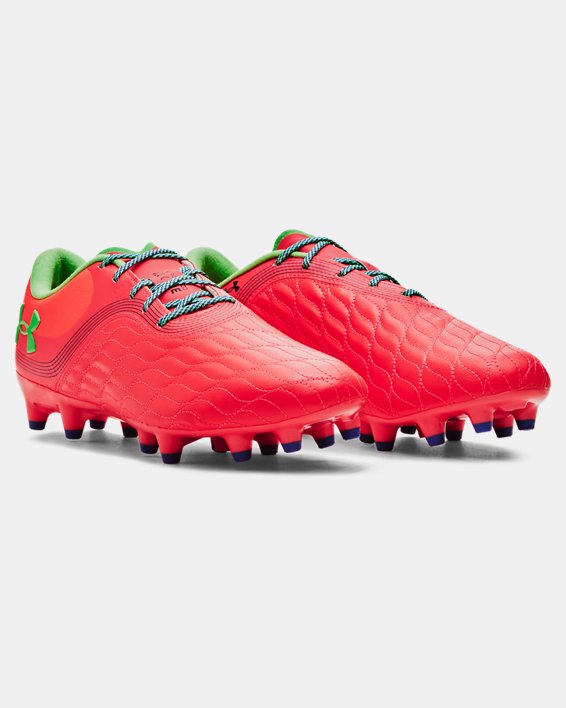 Women's UA Magnetico Pro 3 FG Soccer Cleats in Red image number 5
